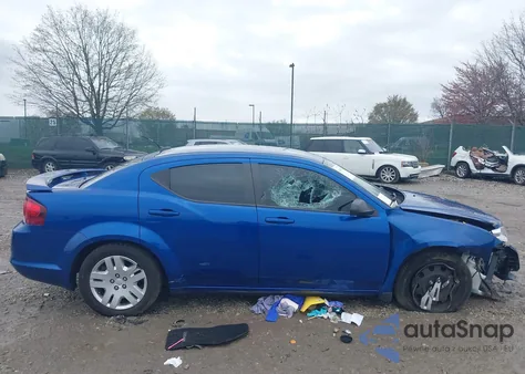 2014 Dodge Avenger Se from USA, damaged, VIN 1C3CDZAB5EN226233